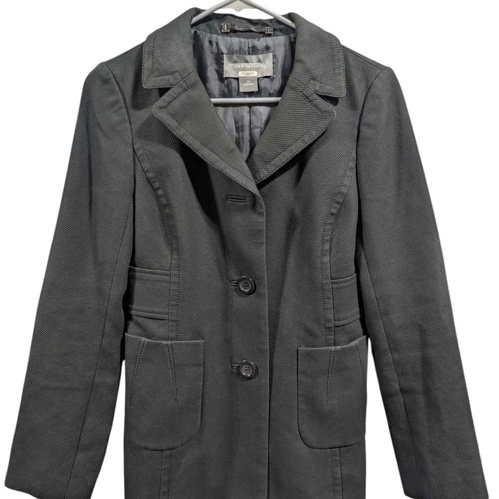 Ann Taylor Black Peacoat/Jacket, XS